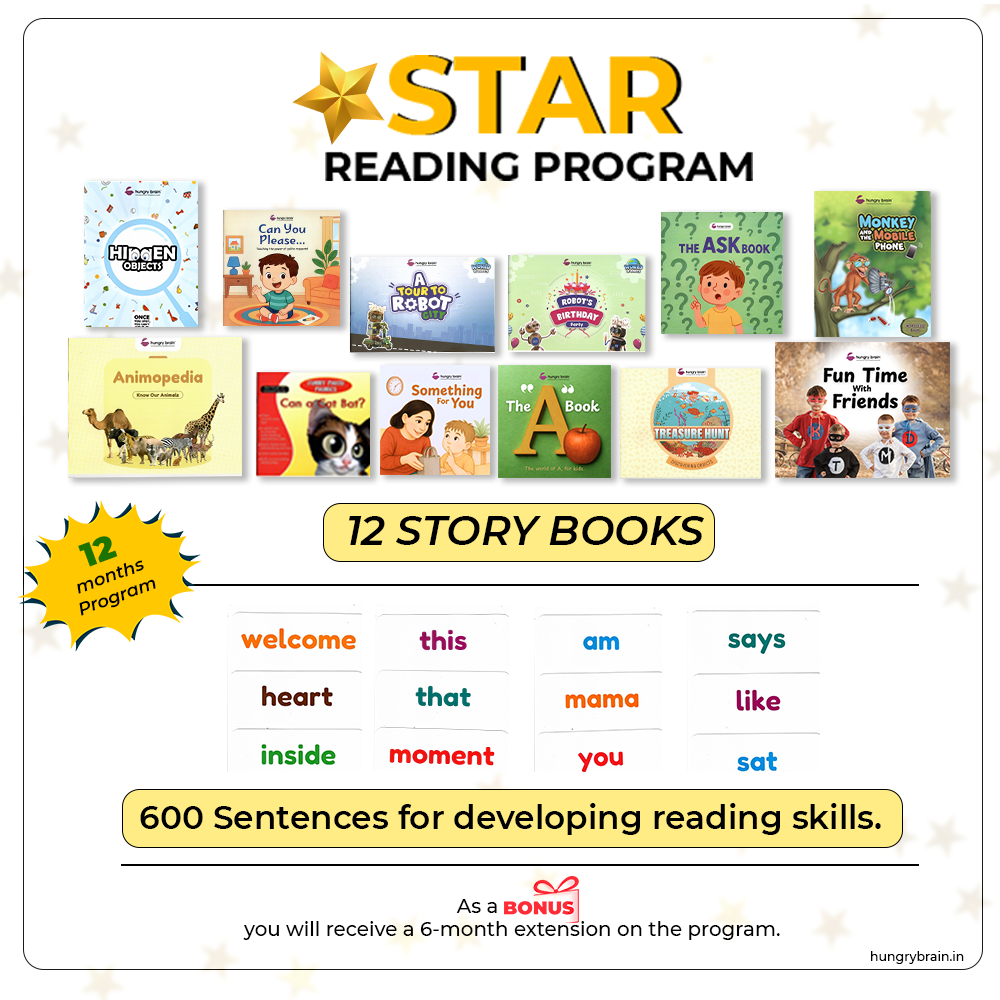 Star Reading Program For age: 8-month to 6-Year old