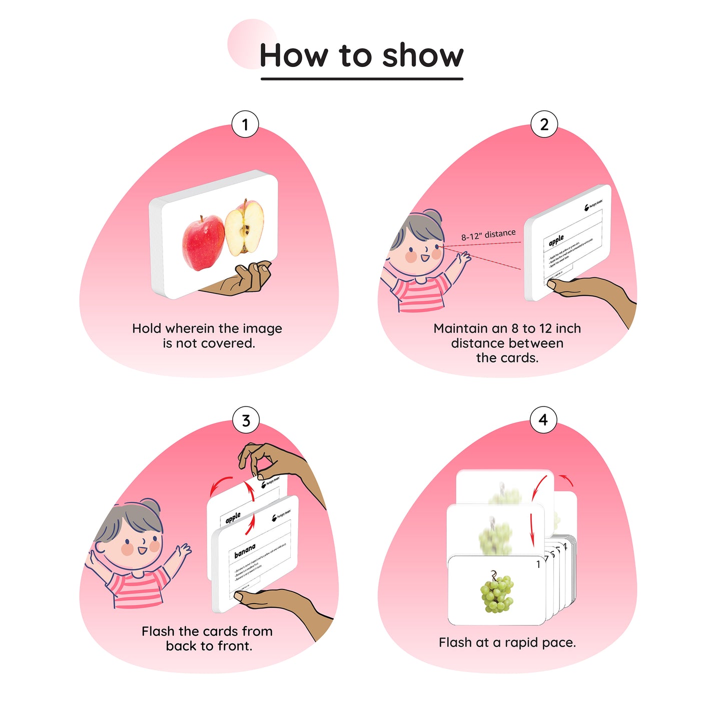 Hungry Brain 6 Pack of Set (B) Flash Cards