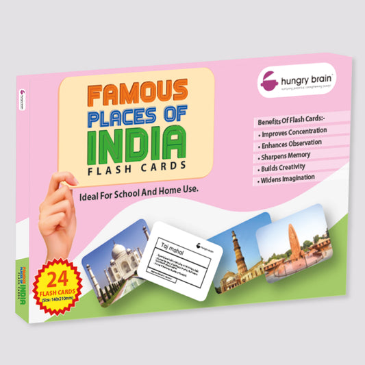 Hungry Brain Famous Places of India Flash Cards