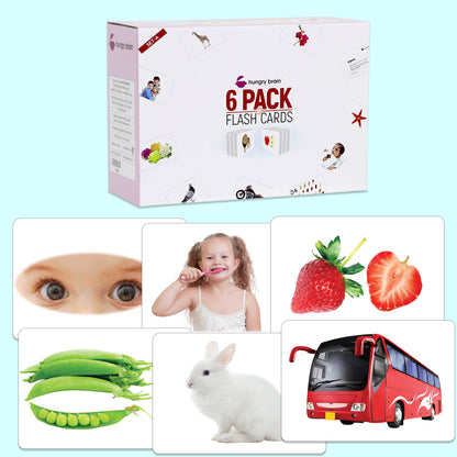 Hungry Brain 6 Pack of Set (A) Flash Cards