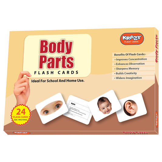 Hungry Brain Body Parts Flash Cards