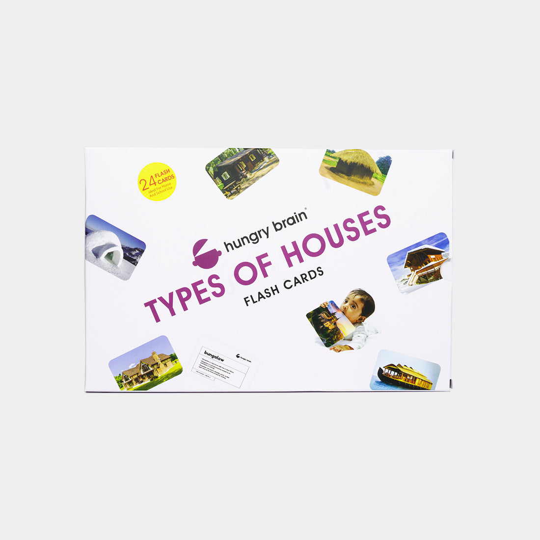 Hungry Brain Types of Houses Flash Cards