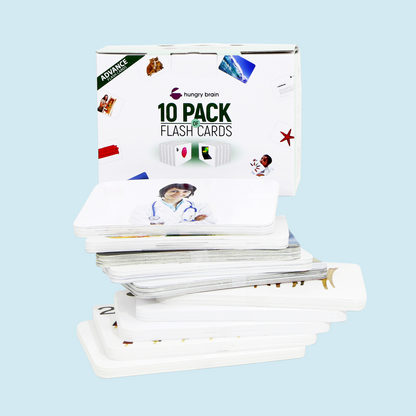Jumbo quantum Flash cards Combo Pack for kids and toddlers (set of 10)