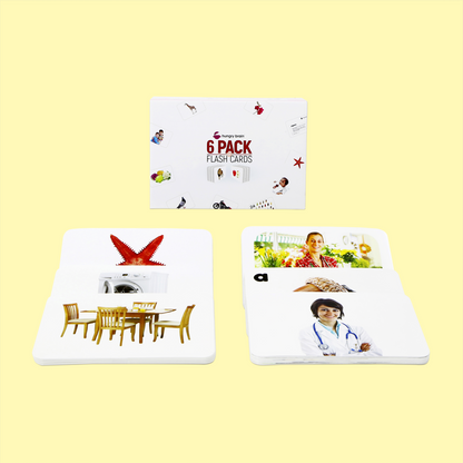 Jumbo quantum Flash cards Combo Pack for kids and toddlers (set of 6)