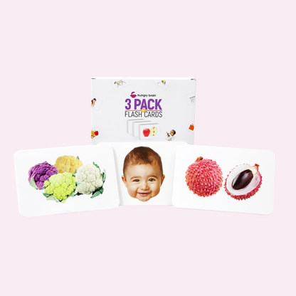 Jumbo quantum Flash cards Combo Pack for kids and toddlers (set of 3)
