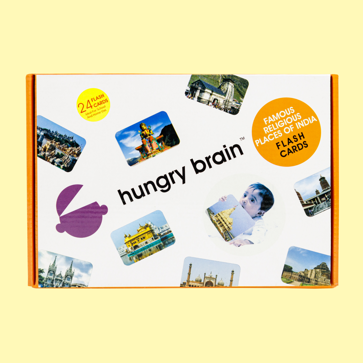 Hungry Brain Famous Religious Places Flashcards for Kids