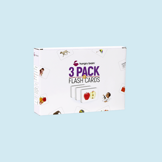 Hungry Brain 3 Pack of Flash Cards Group (2)