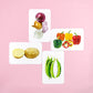 Set of Vegetable & Fruit Flashcard are a great learning tool for early literacy