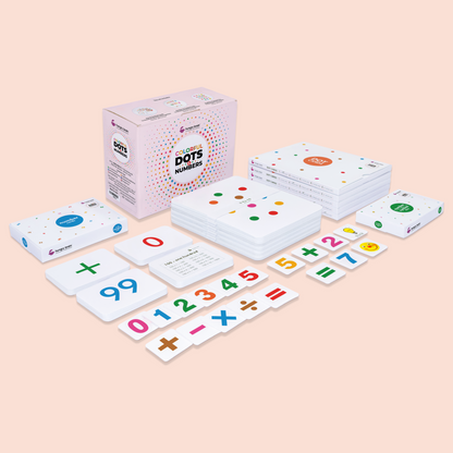 0 to 100 Dots cards for kids math flashcards